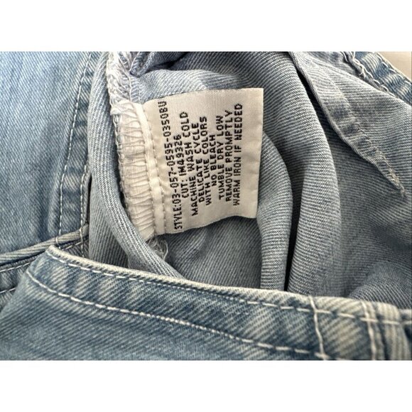 Roper Womens Medium Blue Chambray Western Dress Work Country Fit Flare Sz Large - Picture 7 of 7